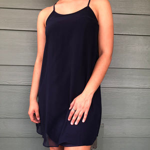 NWT Charming Charlie Dark Blue Shift Dress